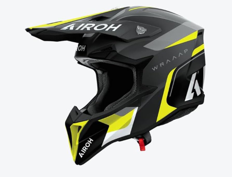 Casco Airoh Wraaap Conquier amarillo mate M