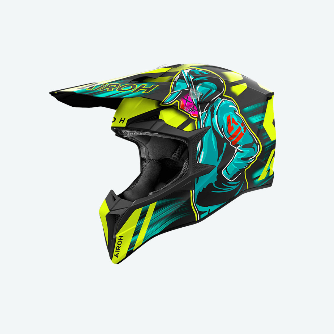 AIROH HELMET WRAAAP CYBER YELLOW