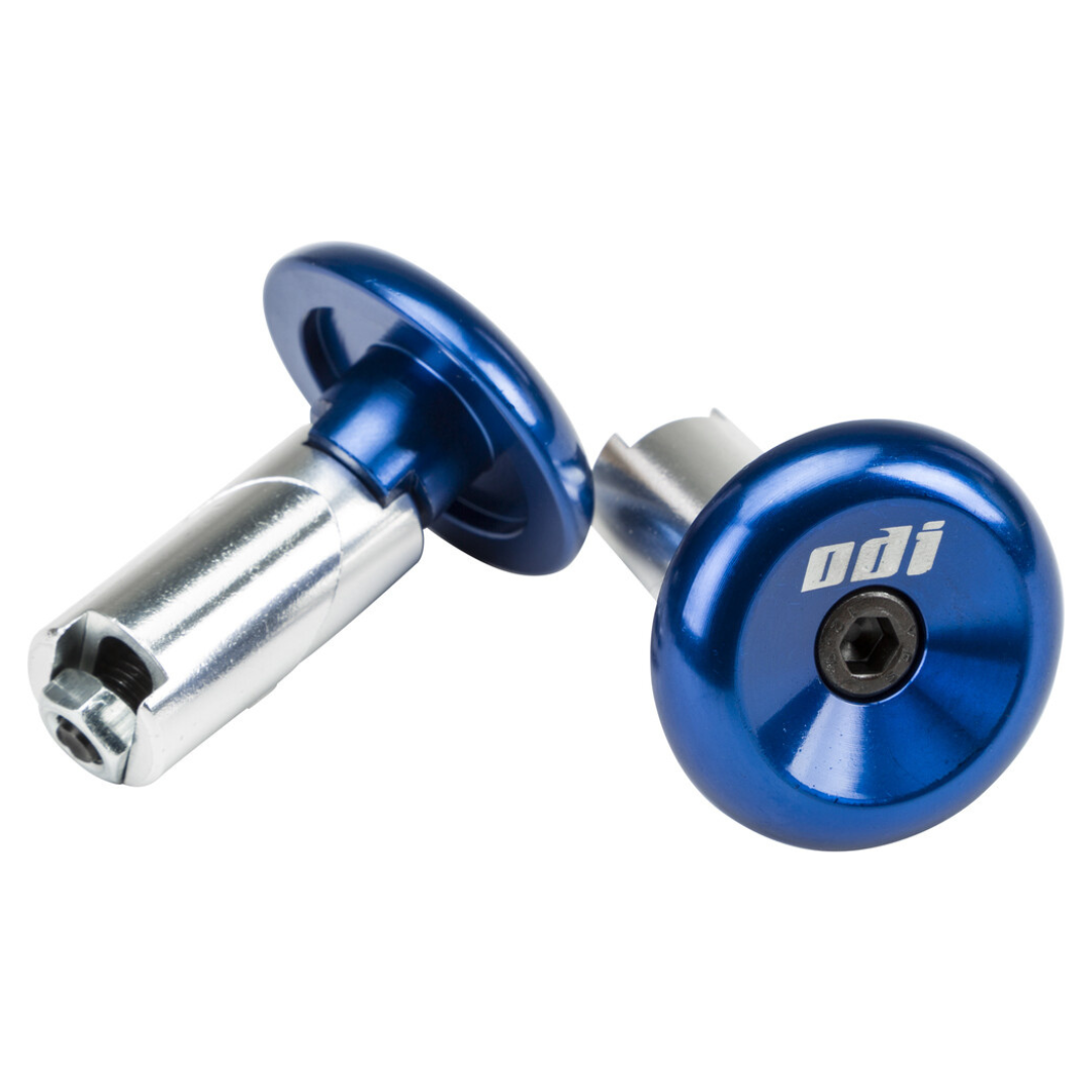 ODI ALUMINUM BAR END PLUGS BLUE
