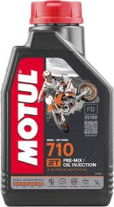 Aceite De Motor A Gasolina 2 Tiempos Motul 710 1l Sintético