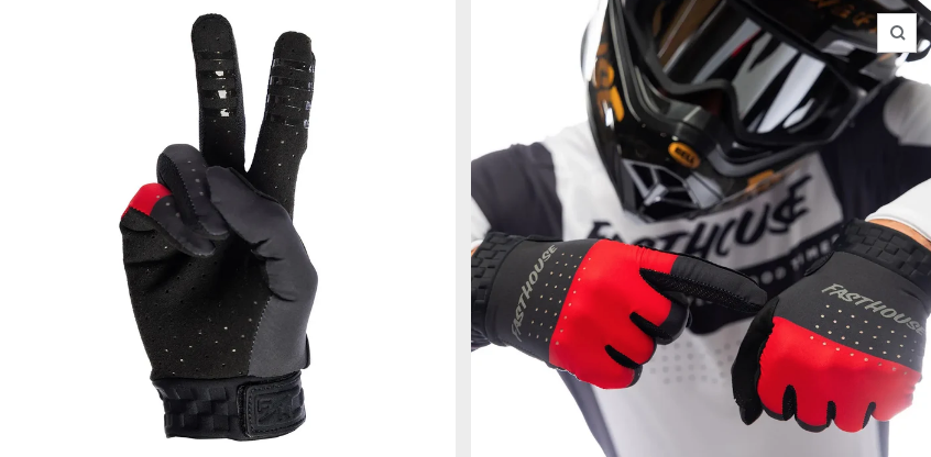 GUANTES Helix Monaco Glove - Red/Black FASTHOUSE