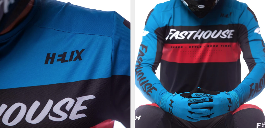 Helix Daytona LS Jersey - Electric Blue/Black