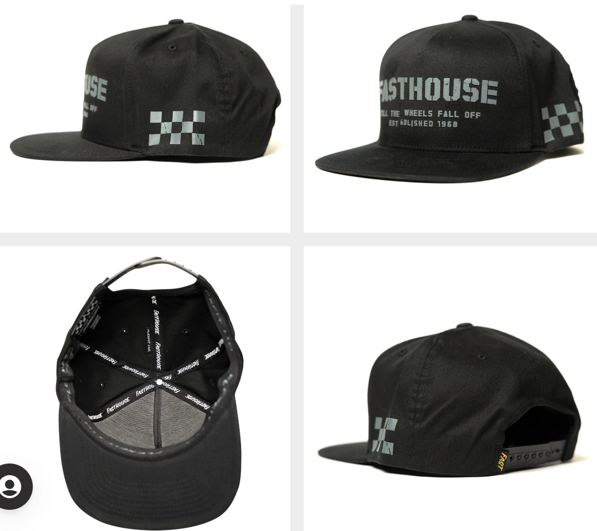 GORRA FASTHOUSE NEGRA