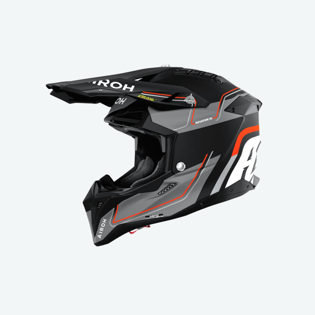AIROH HELMET AVIATOR 3 LEADER ORANGE MATT