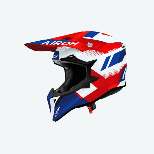 AIROH HELMET WRAAAP VISION RED BLUE GLOSS