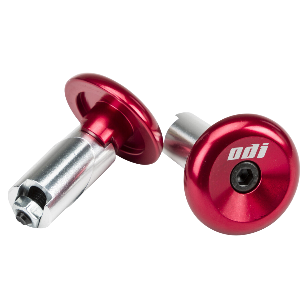ODI ALUMINUM BAR END PLUGS RED