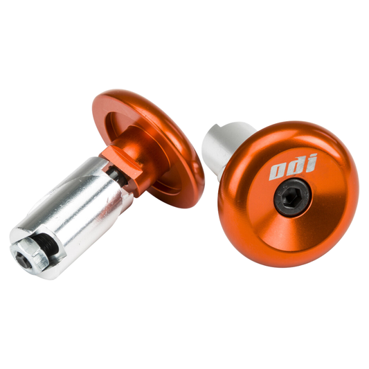 ODI ALUMINUM BAR END PLUGS ORANGE