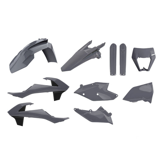 KIT DE PLÁSTICOS POLISPORT KTM (17-19) GRAY