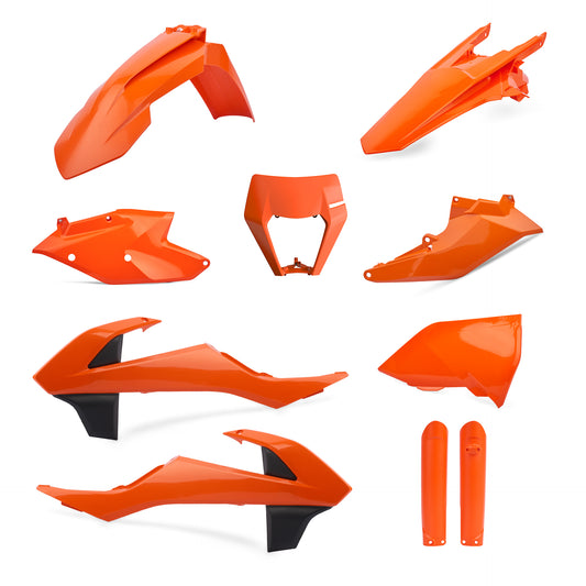 KIT DE PLÁSTICOS POLISPORT KTM (17-19) ORANGE