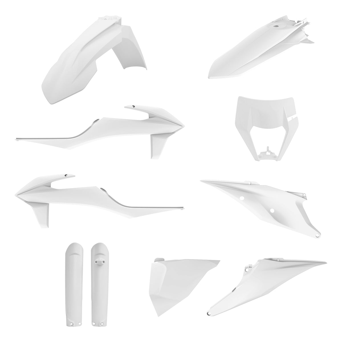 KIT DE PLÁSTICOS POLISPORT KTM (20-23) WHITE
