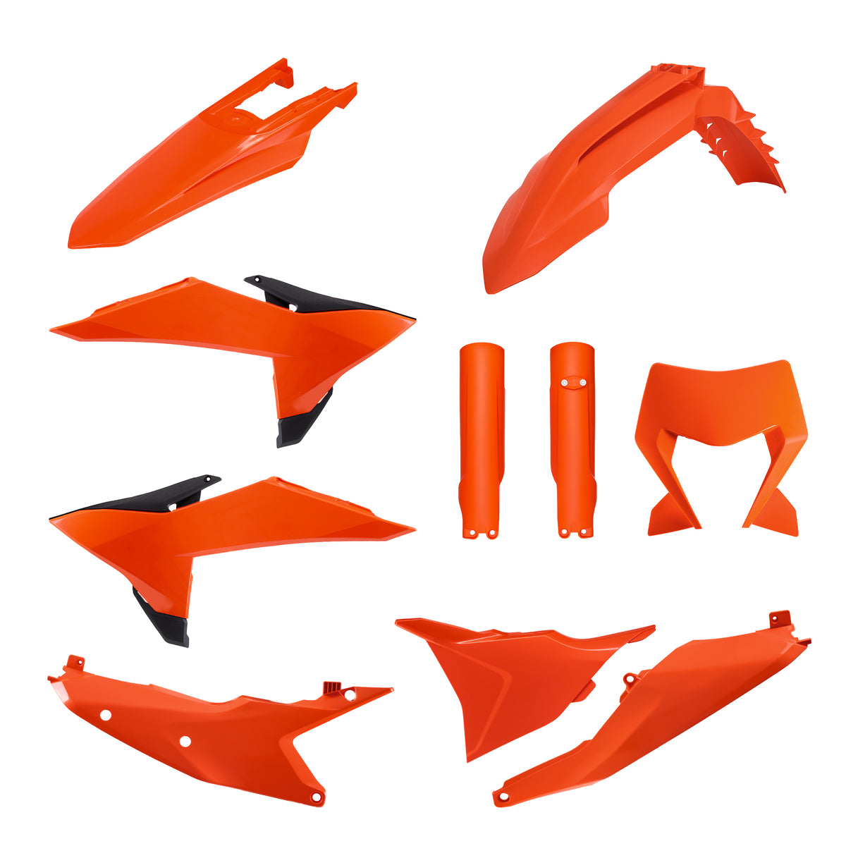 KIT DE PLÁSTICOS POLISPORT KTM EXC (26-27) ORANGE