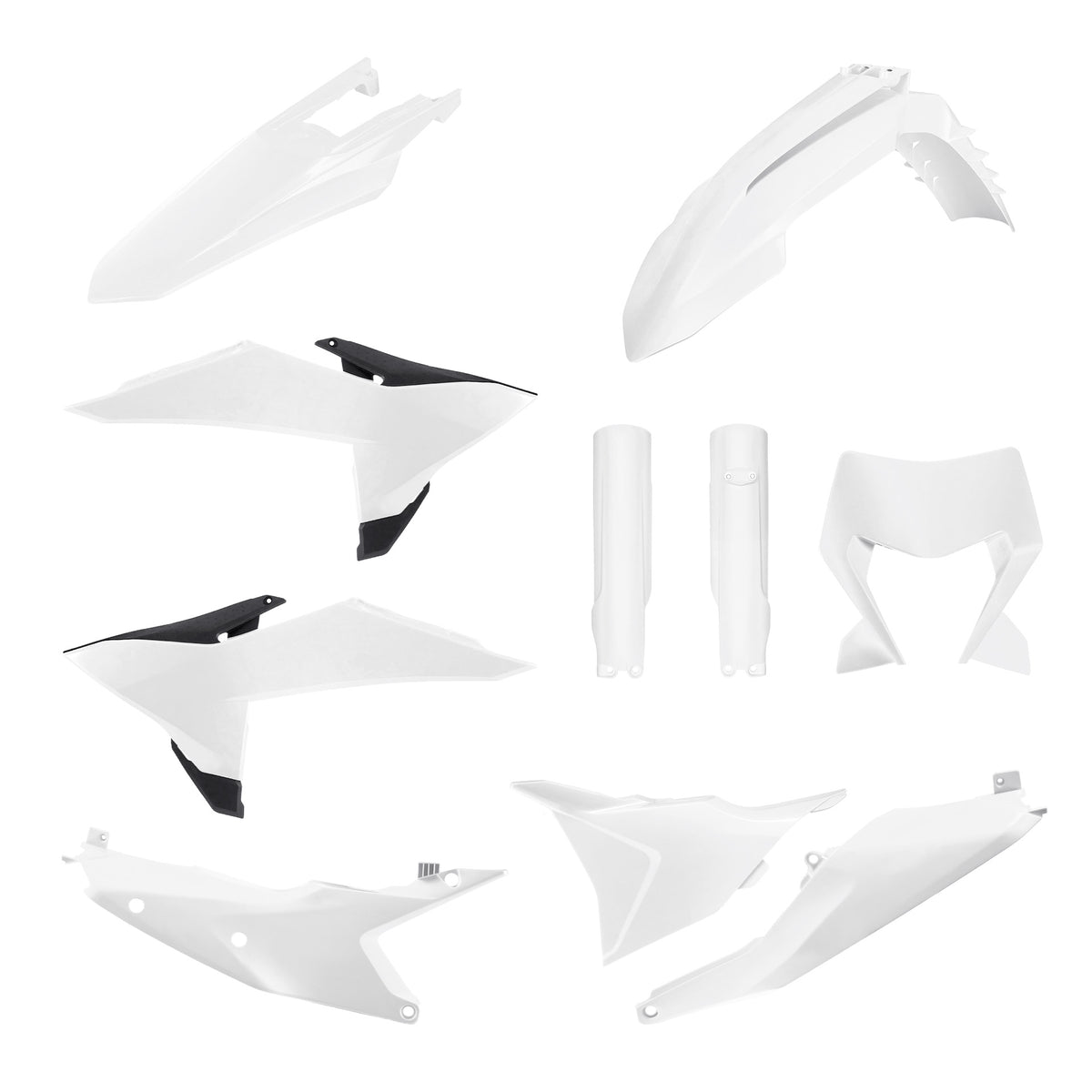 KIT DE PLÁSTICOS POLISPORT KTM EXC (26-27) WHITE