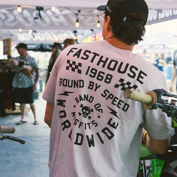 Playera Fasthouse Seaver SS Tee Light Gray
