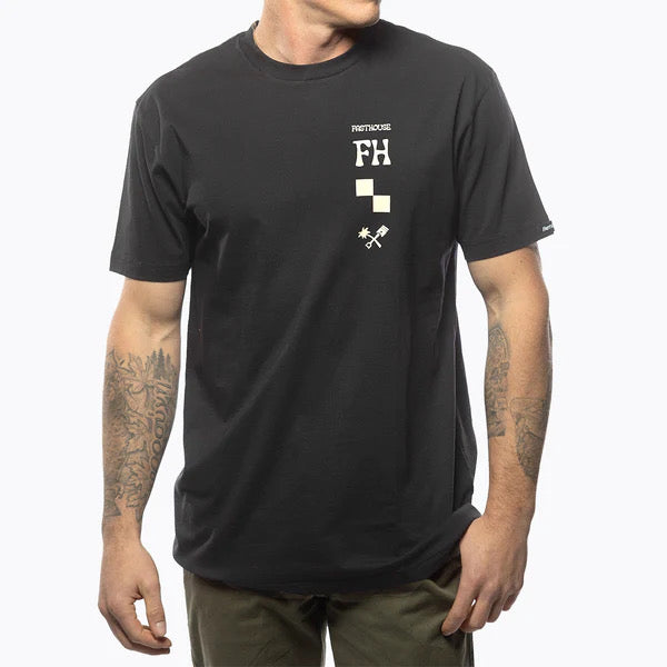 Playera Fasthouse Gold Mine SS Tee Black