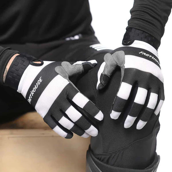 Guantes Fasthouse Vapor Jail Bird Black/White