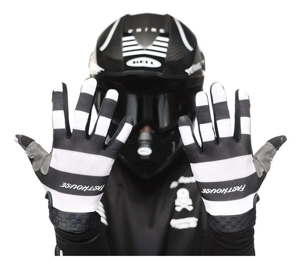 Guantes Fasthouse Vapor Jail Bird Black/White