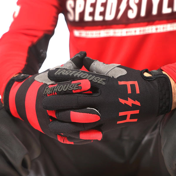Guantes Fasthouse Speed Style Akin Black/Red