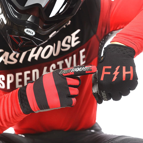 Guantes Fasthouse Speed Style Akin Black/Red