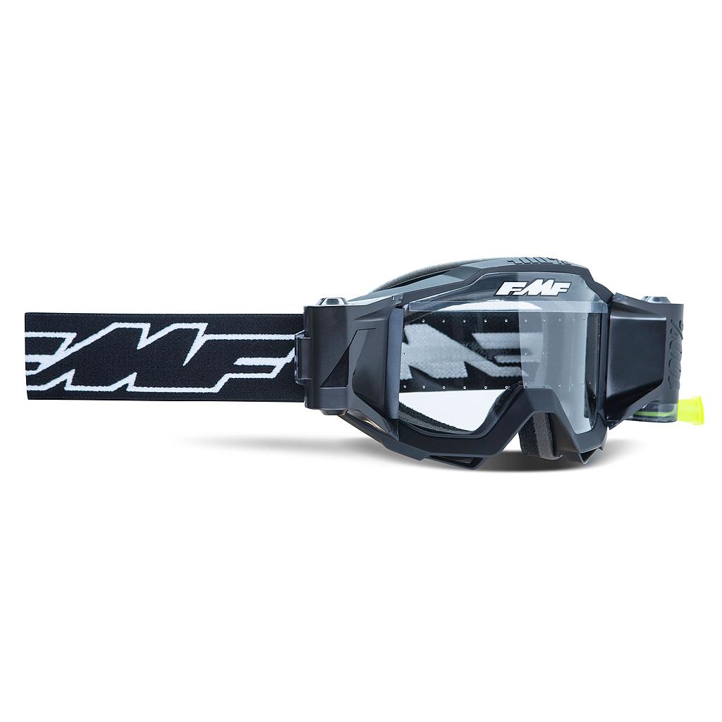 FMF POWERBOMB Goggle Rocket Black - Clear Lens